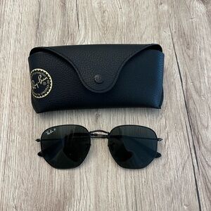 Ray-Ban Black Sunglasses with Leather Case